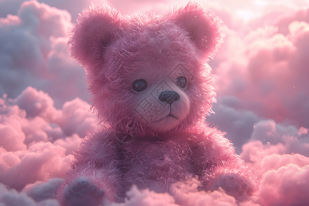 粉色小熊背景图片