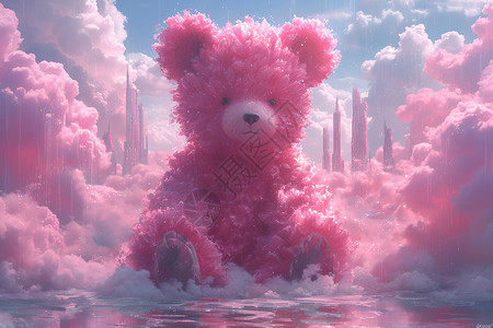 粉色玩偶粉色泰迪熊设计图片