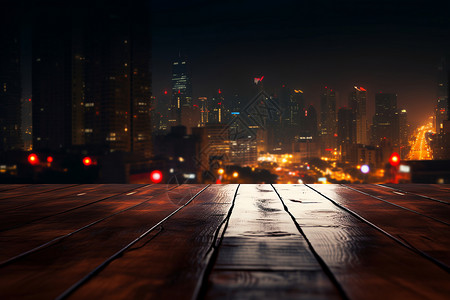 辉煌的城市夜景背景图片