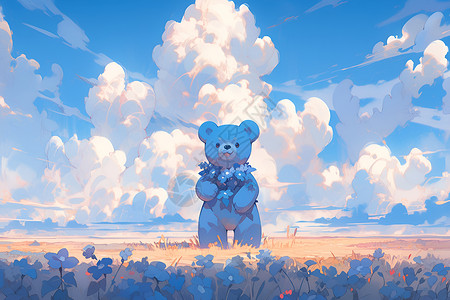 梦幻小熊背景图片