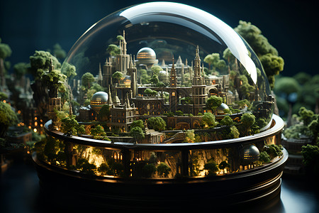 环保城市概念图背景图片