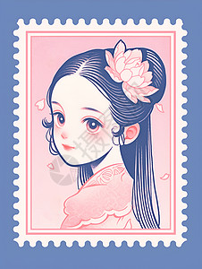 邮票设计背景图片