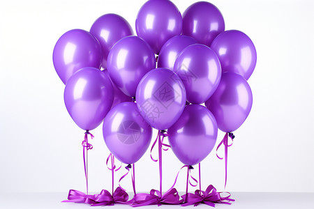 紫色气球背景图片