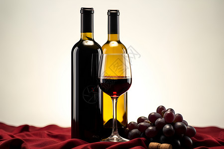 高端昂贵的葡萄酒背景图片