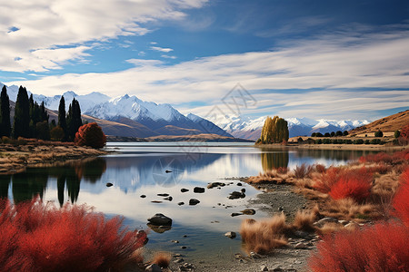 寂静山谷寂静的山谷湖泊背景