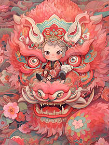 玛丽与魔女之花龙魔女与玩偶龙花园插画