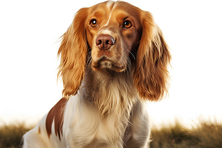 大耳朵的狗狗背景图片