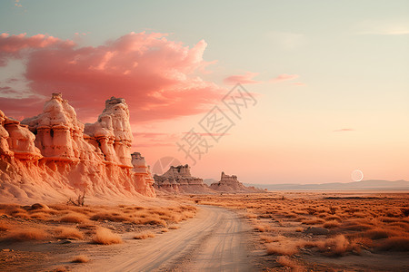 幻夢沙漠地平线背景图片