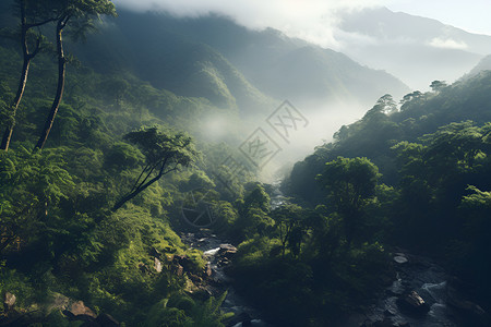 山间自然环境背景图片
