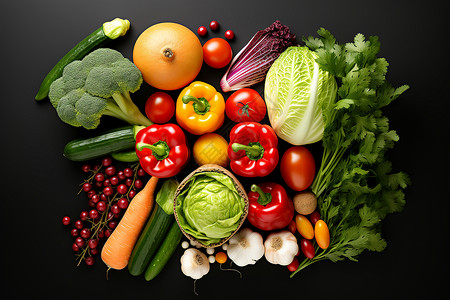 素食天堂新鲜蔬菜高清图片