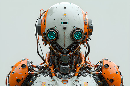 复杂的机械机器人背景图片