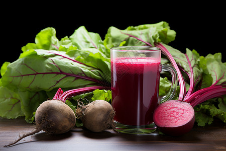 蔬菜果汁一紫色的甜菜汁背景
