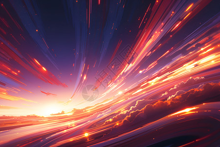 炽热的光束银河涡旋的高清图片