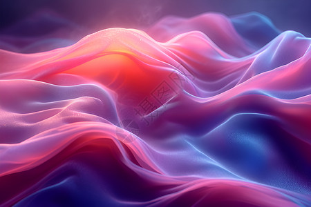 丝织物梦幻的波浪设计图片