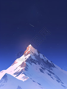雪山山顶背景图片