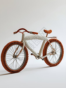 毛毡的自行车背景图片