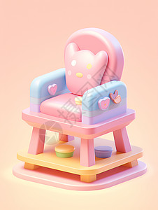 心形靠垫的椅子背景图片