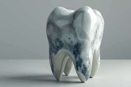 设计的立体牙齿模型背景图片