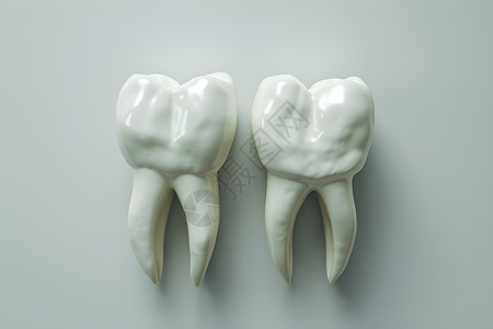 设计的三维牙齿模型背景图片