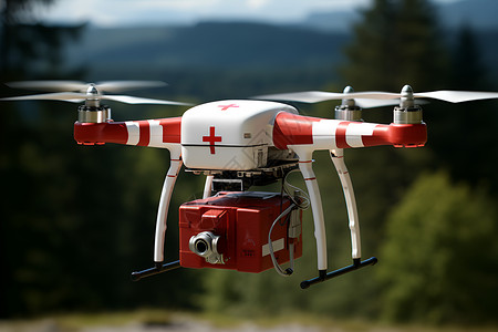 医疗设备无人机背景图片