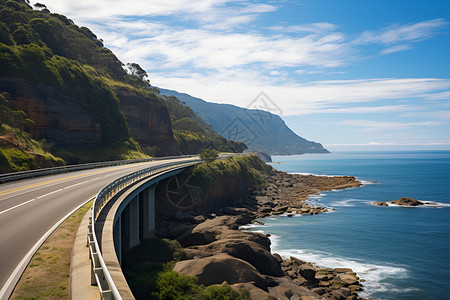 沿海海岸沿海高速公路背景