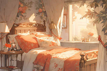 温馨卧室装饰背景图片
