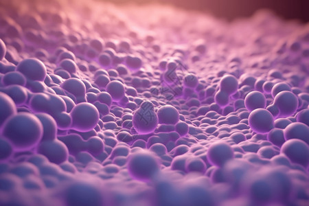 微观的紫色细胞高清图片