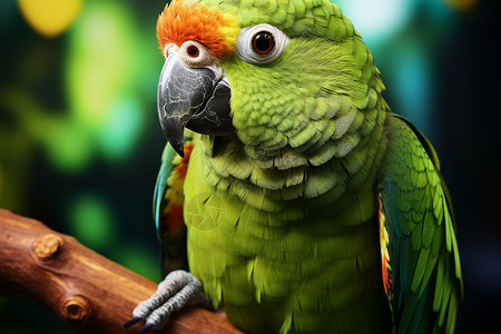 绿色鹦鹉背景图片