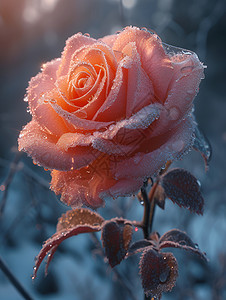 户外漂亮的玫瑰花背景图片