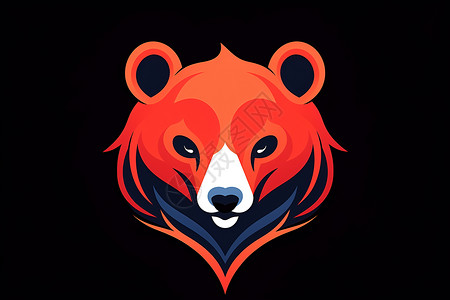 设计的熊标志背景图片