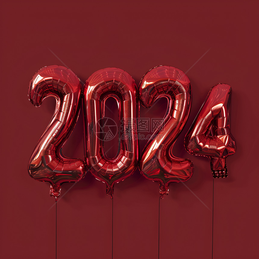 2024气球字体图片