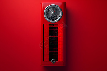 红色背景上的电器高清图片