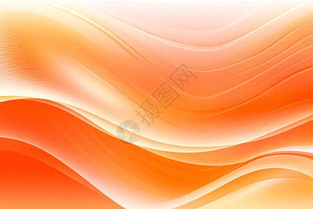 橙黄色波浪背景背景图片