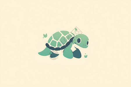 可爱的小乌龟背景图片