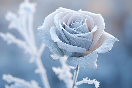 冬天的玫瑰背景图片
