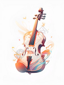 小提琴之声背景图片