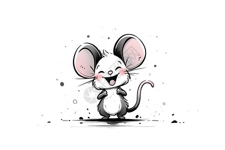 快乐的小老鼠背景图片