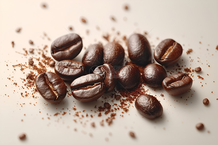 健康的咖啡豆食物图片