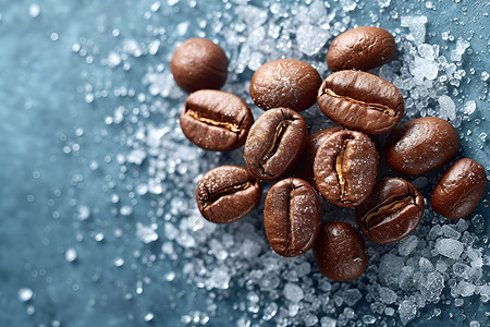 冰冷咖啡冰冷食物高清图片