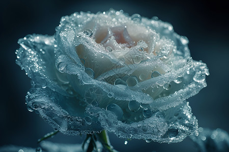 玫瑰水滴冰雕玫瑰设计图片