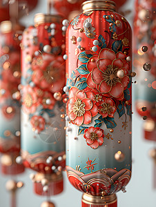 传统喜庆的灯笼背景图片