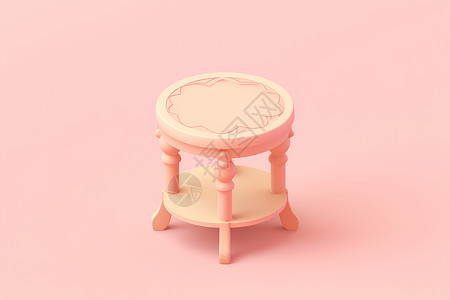 粉色小桌子背景图片