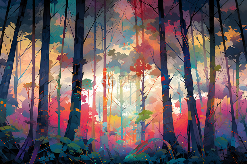 森林幻景图片