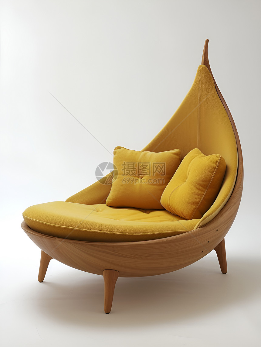 黄色的椅子图片