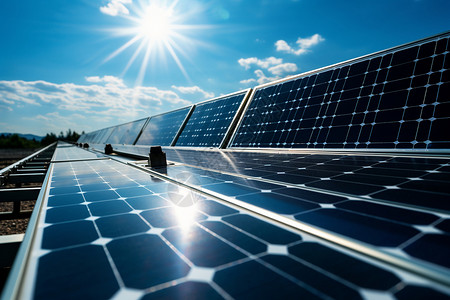 光伏新能源太阳能创新电力背景