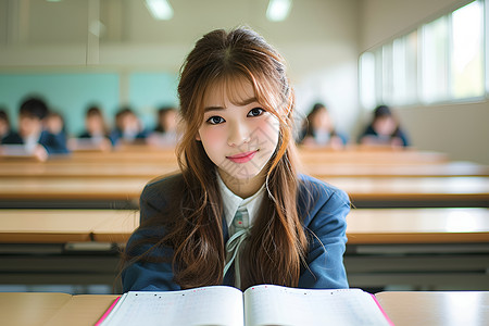 学习女孩子学习的女孩子背景