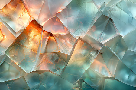 几何玻璃质感的壁纸背景图片