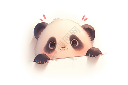 国宝熊猫绘画动物素材高清图片