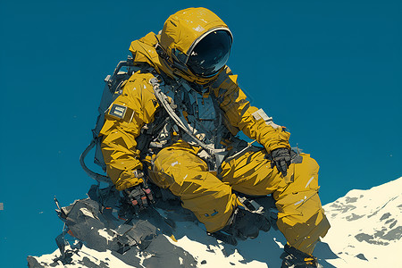 一个宇航员背景图片