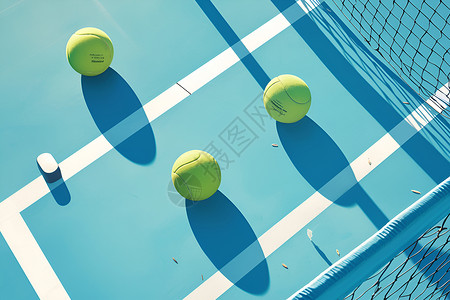 运动场的网球背景图片